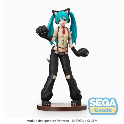 HATSUNE MIKU Project DIVA Arcade Future Tone - Hatsune Miku Kitty Cat SPM Sega PVC Figure 23 cm