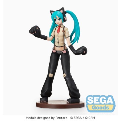 HATSUNE MIKU Project DIVA Arcade Future Tone - Hatsune Miku Kitty Cat SPM Sega PVC Figure 23 cm