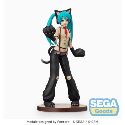 HATSUNE MIKU Project DIVA Arcade Future Tone - Hatsune Miku Kitty Cat SPM Sega PVC Figure 23 cm