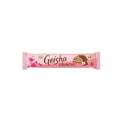 Geisha Crunchy 50 gr - barretta di cioccolato al latte