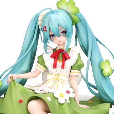 HATSUNE MIKU - Flower Fairy Clover Noodle Stopper Furyu PVC Figure 15 cm