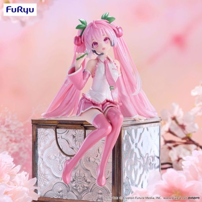 HATSUNE MIKU - Sakura Miku 2024 Pearl Color Ver. Noodle Stopper Furyu PVC Figure 15 cm