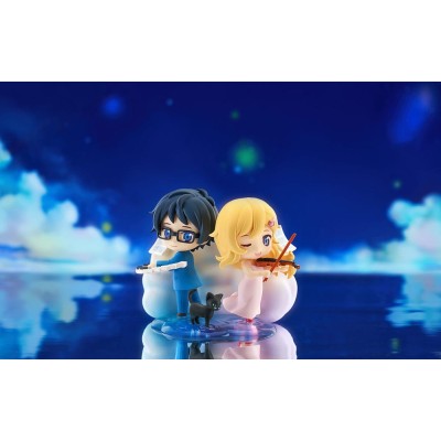 YOUR LIE IN APRIL - Kaori Miyazono & Kosei Arima Qset Mini-Figure 2-Pack  9 cm