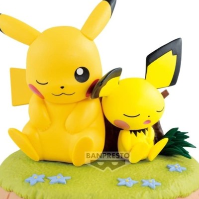 POKEMON - Pikachu & Pichu Relaxing time Banpresto PVC Figure 11 cm