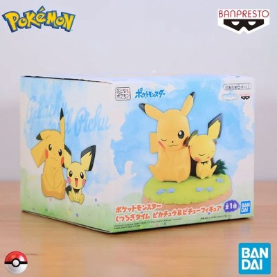 POKEMON - Pikachu & Pichu Relaxing time Banpresto PVC Figure 11 cm