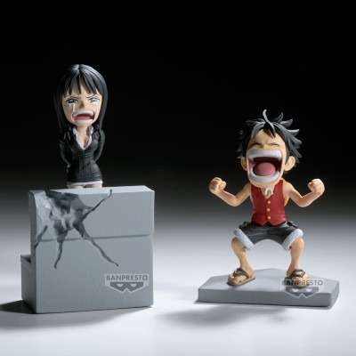 ONE PIECE - Monkey.D.Luffy & Nico Robin Log Stories World Collectable Figure Banpresto PVC Figure 10 cm