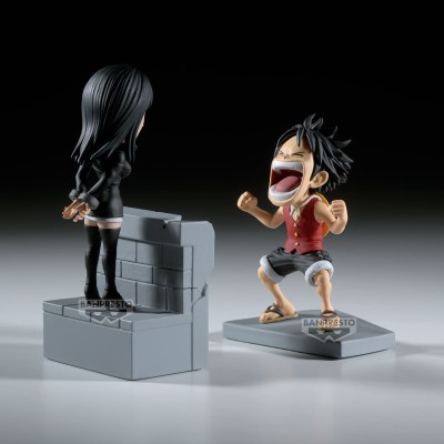 ONE PIECE - Monkey.D.Luffy & Nico Robin Log Stories World Collectable Figure Banpresto PVC Figure 10 cm