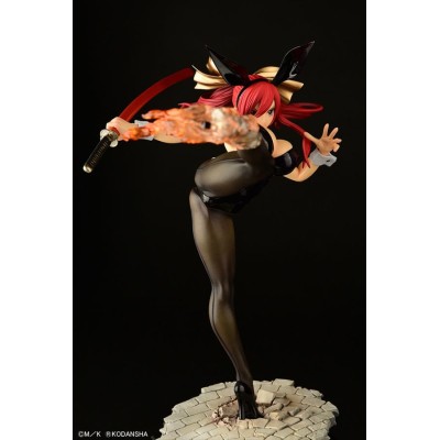 FAIRY TAIL - Erza Scarlet High Kick Black Bunny Ver. 1/6 Orca Toys PVC Figure 37 cm