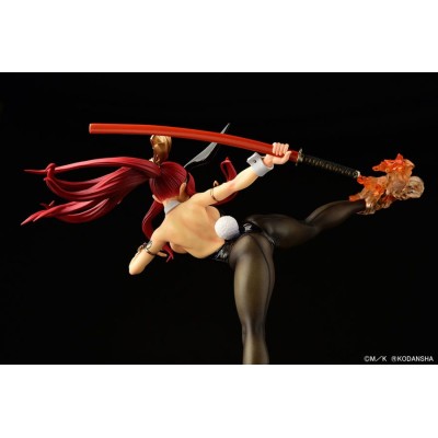 FAIRY TAIL - Erza Scarlet High Kick Black Bunny Ver. 1/6 Orca Toys PVC Figure 37 cm