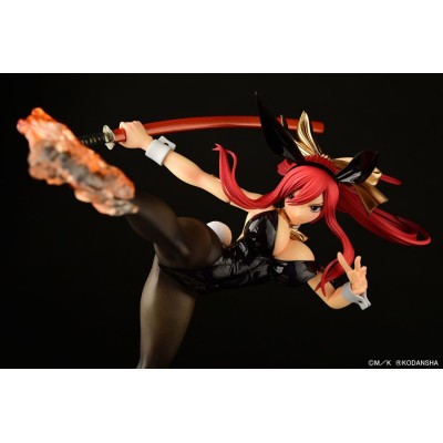 FAIRY TAIL - Erza Scarlet High Kick Black Bunny Ver. 1/6 Orca Toys PVC Figure 37 cm