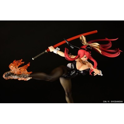 FAIRY TAIL - Erza Scarlet High Kick Black Bunny Ver. 1/6 Orca Toys PVC Figure 37 cm