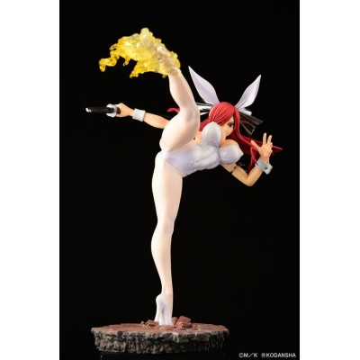 FAIRY TAIL - Erza Scarlet High Kick White Bunny Ver. 1/6 Orca Toys PVC Figure 37 cm