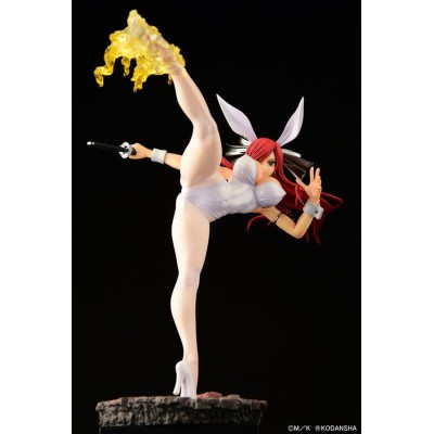 FAIRY TAIL - Erza Scarlet High Kick White Bunny Ver. 1/6 Orca Toys PVC Figure 37 cm