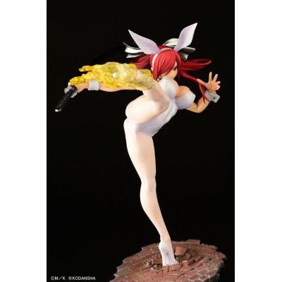 FAIRY TAIL - Erza Scarlet High Kick White Bunny Ver. 1/6 Orca Toys PVC Figure 37 cm