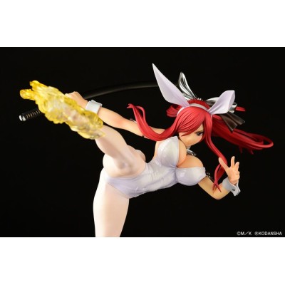 FAIRY TAIL - Erza Scarlet High Kick White Bunny Ver. 1/6 Orca Toys PVC Figure 37 cm