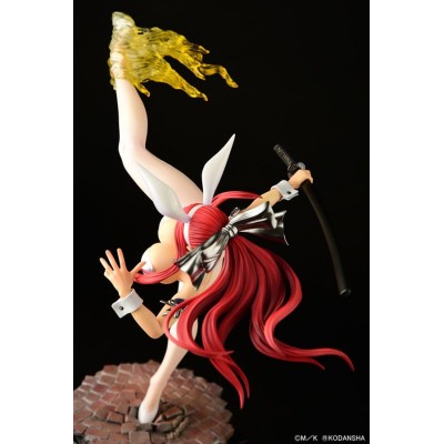 FAIRY TAIL - Erza Scarlet High Kick White Bunny Ver. 1/6 Orca Toys PVC Figure 37 cm