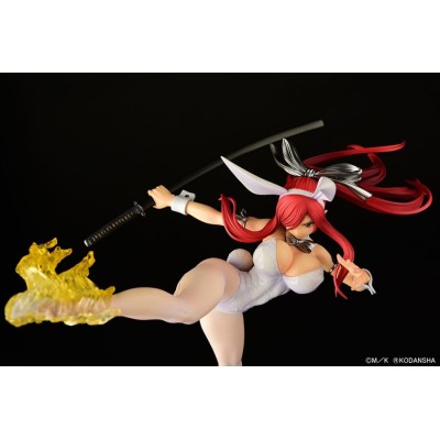 FAIRY TAIL - Erza Scarlet High Kick White Bunny Ver. 1/6 Orca Toys PVC Figure 37 cm