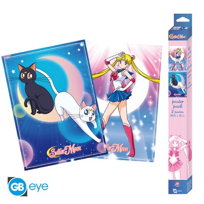 SAILOR MOON Set 2 Chibi Posters Sailor Moon & cats (52x38cm)