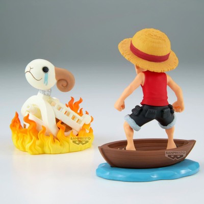 ONE PIECE - Luffy & Going Merry Log Stories World Collectable Figure Banpresto PVC Figure 8 cm