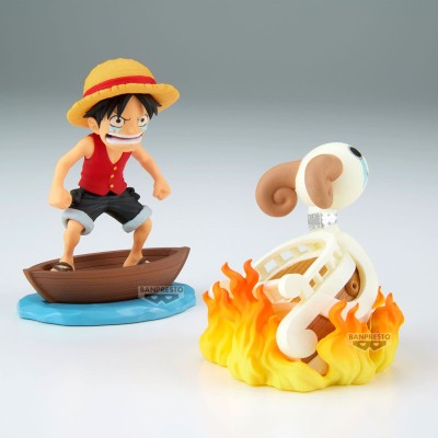 ONE PIECE - Luffy & Going Merry Log Stories World Collectable Figure Banpresto PVC Figure 8 cm