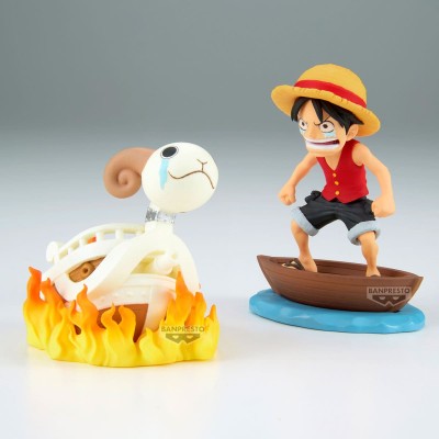 ONE PIECE - Luffy & Going Merry Log Stories World Collectable Figure Banpresto PVC Figure 8 cm