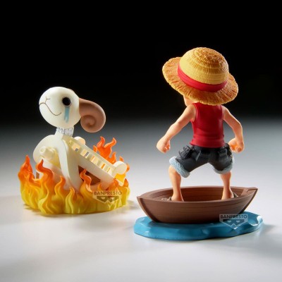 ONE PIECE - Luffy & Going Merry Log Stories World Collectable Figure Banpresto PVC Figure 8 cm