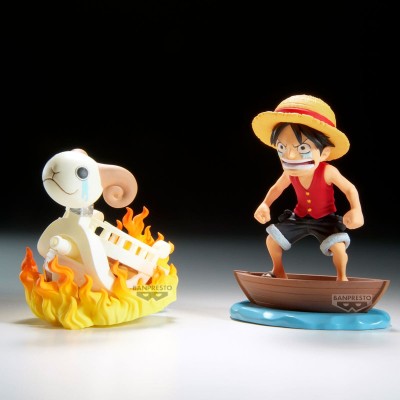 ONE PIECE - Luffy & Going Merry Log Stories World Collectable Figure Banpresto PVC Figure 8 cm