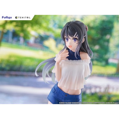 RASCAL DOES NOT DREAM OF A BUNNY GIRL SENPAI - Mai Sakurajima Tenitol Furyu PVC Figure 31 cm