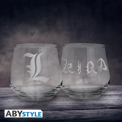 DEATH NOTE - "Kira & L" 2 Glass Set Bicchieri