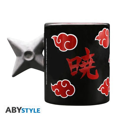 NARUTO SHIPPUDEN Mug 3D handle - Shuriken Akatsuki 460 ml