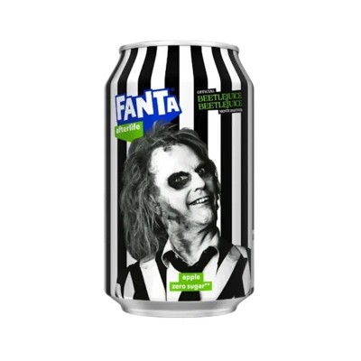 Fanta Beetlejuice Apple Zero Sugar Afterlife (lattina) 330 ml