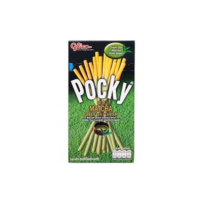 Pocky al Matcha - Biscotto ricoperto da un topping al gusto matcha