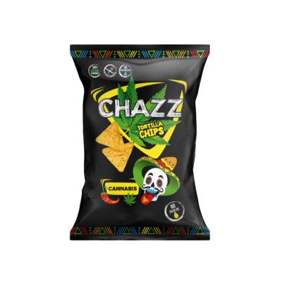 Chazz Potato Tortillas Chips Cannabis & Jalapeno Flavour