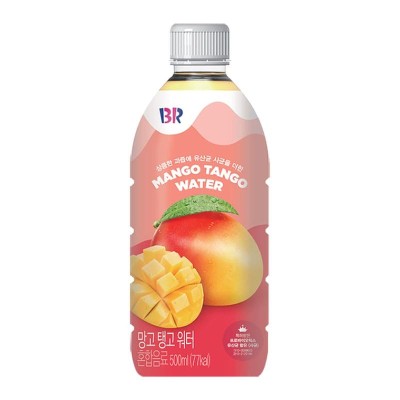 Baskin Robbins Mango Tango Water - Korean non-carbonated soft drink with Mango flavour