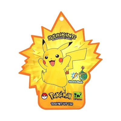 POKEMON Striking Popping Candy electric Shock (Pikachu) - Caramelle coreane con zucchero scoppiettante