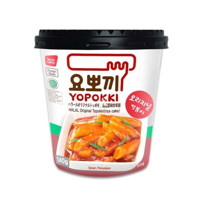 Yopokki Spicy Rice Cake Original Tteokbokki Cup - Korean spicy instant rice cake