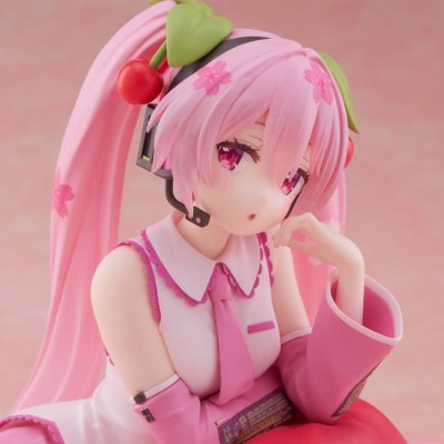 HATSUNE MIKU - Sakura Miku Cherry Cushion Ver. Desktop Cute Taito PVC Figure 13 cm