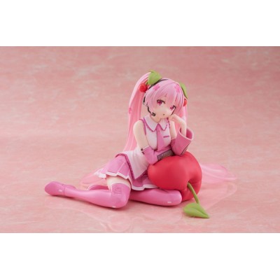 HATSUNE MIKU - Sakura Miku Cherry Cushion Ver. Desktop Cute Taito PVC Figure 13 cm