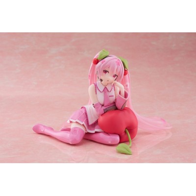 HATSUNE MIKU - Sakura Miku Cherry Cushion Ver. Desktop Cute Taito PVC Figure 13 cm