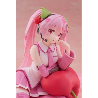 HATSUNE MIKU - Sakura Miku Cherry Cushion Ver. Desktop Cute Taito PVC Figure 13 cm