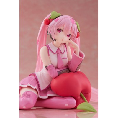 HATSUNE MIKU - Sakura Miku Cherry Cushion Ver. Desktop Cute Taito PVC Figure 13 cm