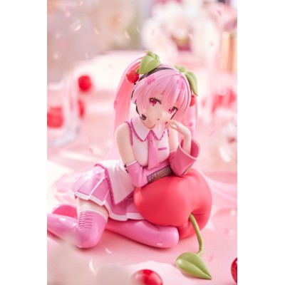 HATSUNE MIKU - Sakura Miku Cherry Cushion Ver. Desktop Cute Taito PVC Figure 13 cm