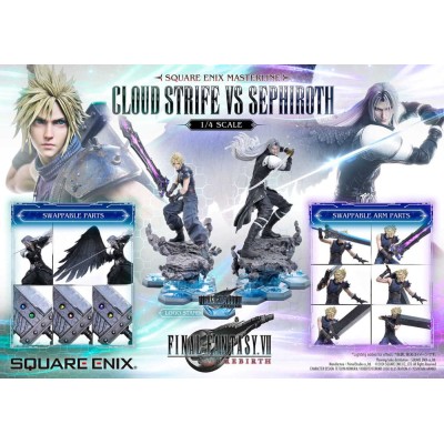 FINAL FANTASY VII Rebirth - Cloud Strife VS Sephiroth Square Enix 1/4 Figure 69 cm