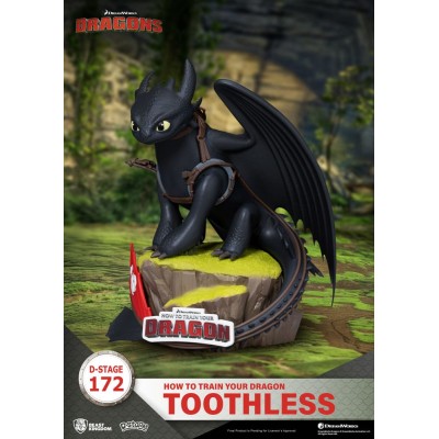 HOW TO TRAIN YOUR DRAGON - Toothless D-Stage PVC Diorama Beast Kingdom Figure 14 cm