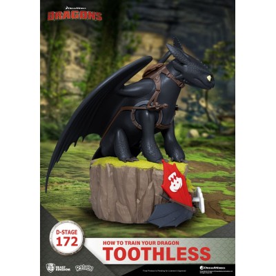 HOW TO TRAIN YOUR DRAGON - Toothless D-Stage PVC Diorama Beast Kingdom Figure 14 cm