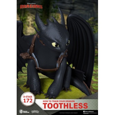 HOW TO TRAIN YOUR DRAGON - Toothless D-Stage PVC Diorama Beast Kingdom Figure 14 cm