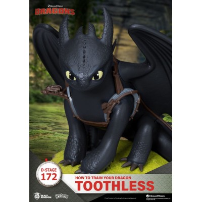 HOW TO TRAIN YOUR DRAGON - Toothless D-Stage PVC Diorama Beast Kingdom Figure 14 cm