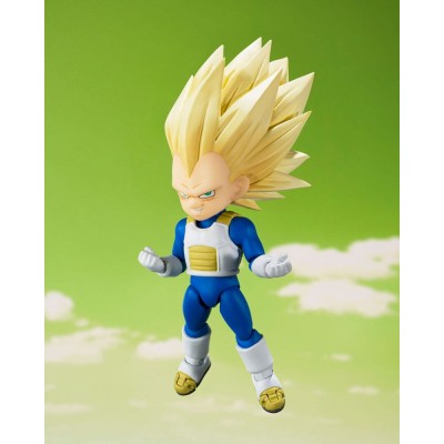 DRAGON BALL - Super Saiyan Level 3 Vegeta (mini) Daima S.H.Figuarts Bandai Action Figure 8 cm