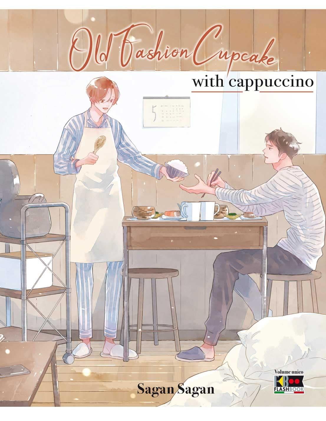 Old fashion cupcake with cappuccino