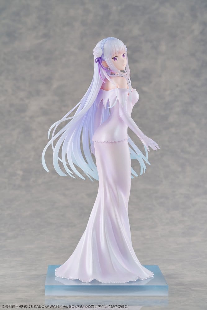 RE:ZERO - Emilia Wedding dress Ver. 1/7 Design Coco PVC Figure 24 cm
